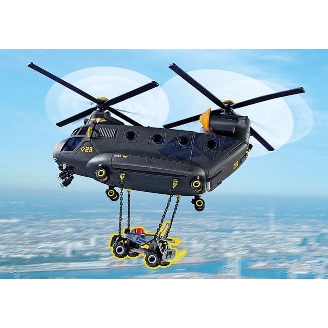 Playmobil 71149 - Police Tactical Unit Large Rescue Helicopter - City Action