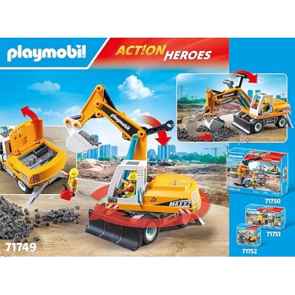 Playmobil 71749 - Large Excavator - Action Heroes