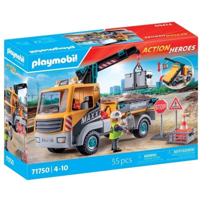 Playmobil 71750 - Construction Truck with Crane - City Action