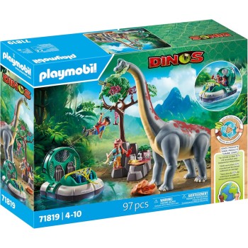 Playmobil 71819 - Brachiosaurus with Hovercraft - Dinos