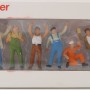 Preiser 68202 - Set of 6 Various Truckers Standing Figurines 1:50