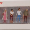 Preiser 68203 - Set of 6 Various Passers By Standing Figurines 1:50