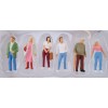 Preiser 68203 - Set of 6 Various Passers By Standing Figurines 1:50