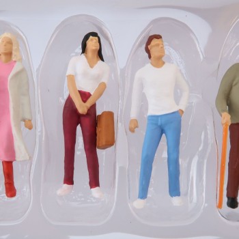 Preiser 68203 - Set of 6 Various Passers By Standing Figurines 1:50