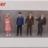 Preiser 68208 - Set of 6 Various Pedestrians Standing Figurines 1:50