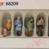 Preiser 68209 - Set of 6 Various Seated Persons Figurines 1:50