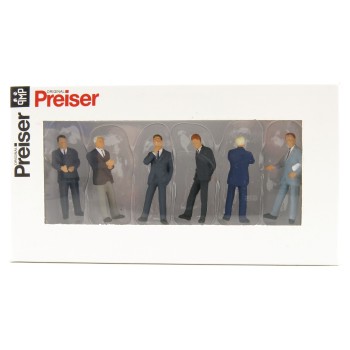 Preiser 68213 Set of 6 Business Figurines Scale 1:50 