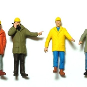 Preiser 68214 Various Construction Industrial Workers Mining - Scale 1:50 