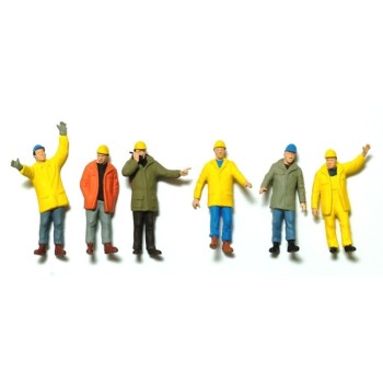 Preiser 68214 Various Construction Industrial Workers Mining - Scale 1:50 