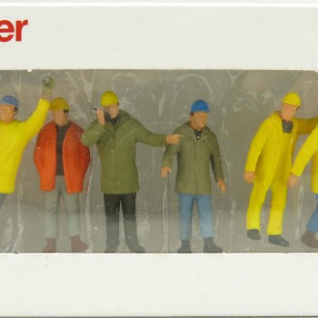 Preiser 68214 Various Construction Industrial Workers Mining - Scale 1:50 