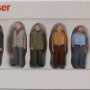 Preiser 68216 Set of 6 Standing Men Figurines Scale 1:50