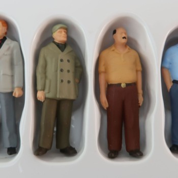 Preiser 68216 Set of 6 Standing Men Figurines Scale 1:50