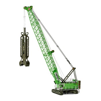 ROS 299242 SENNEBOGEN Heavy Duty Crawler Crane 6140 HD with Diaphragm Wall Grab  - Scale 1:50