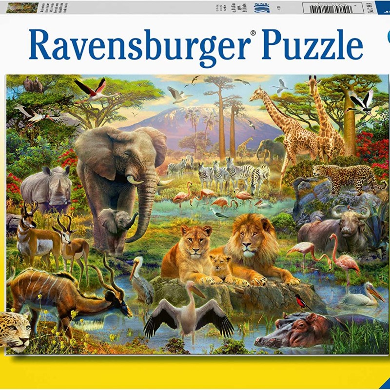 Ravensburger  - Animals of the Savanna XXL Puzzle - 200 pieces