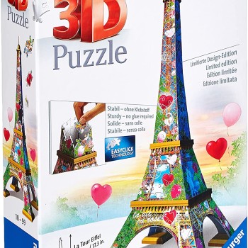 Ravensburger - La Tour Eiffle Love Edition - 3D Puzzle - 224 pieces