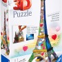 Ravensburger - La Tour Eiffle Love Edition - 3D Puzzle - 224 pieces