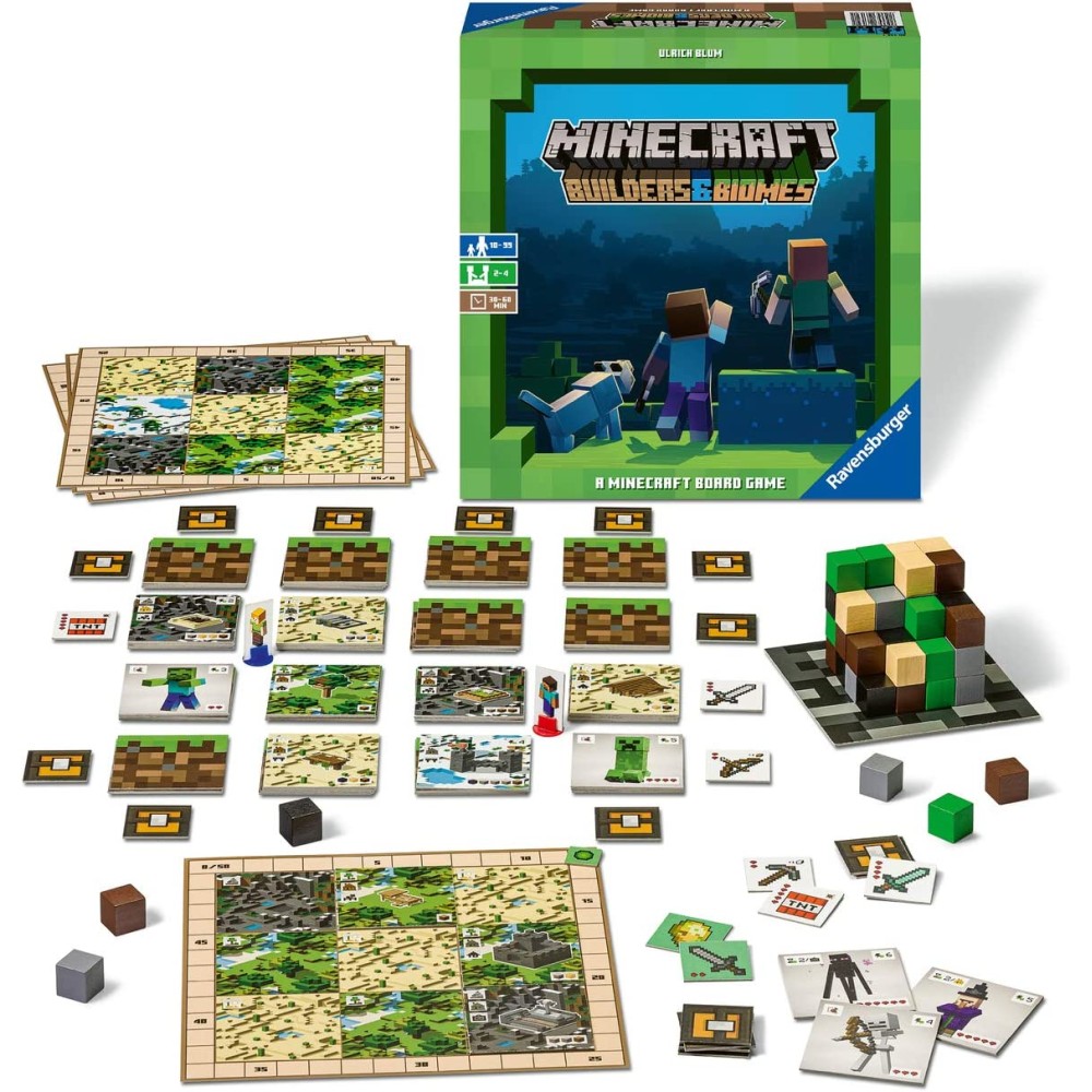 Ravensburger - Minecraft Board Game Builders & Biomes 