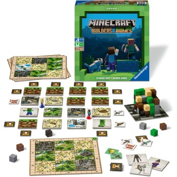 Ravensburger - Minecraft Board Game Builders & Biomes 
