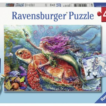 Ravensburger -  Mermaid Adventure Puzzle 2x24 pieces