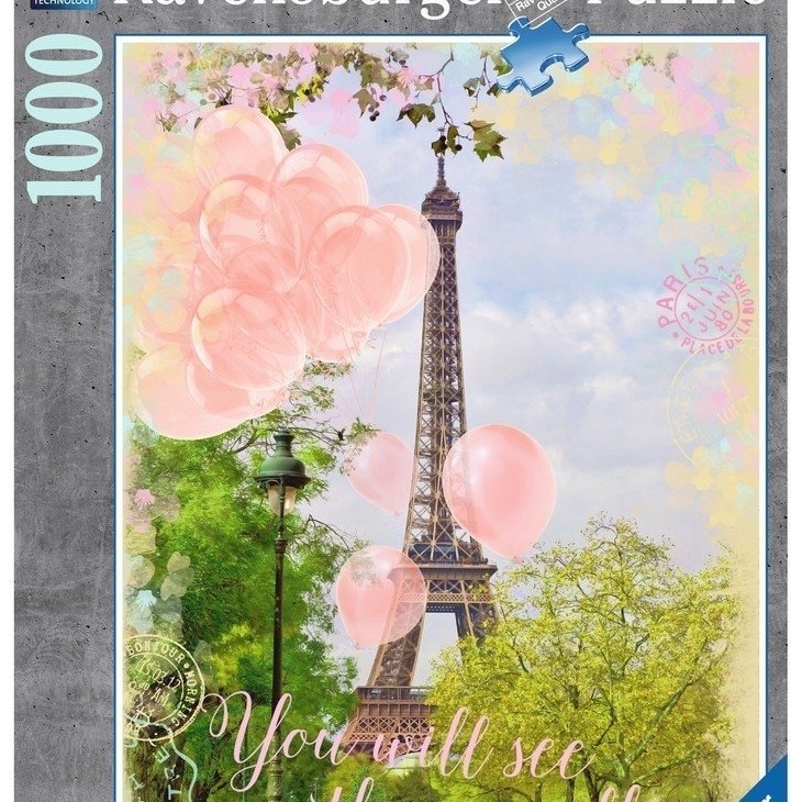 Ravensburger - Paris Eiffel Tower Dreams Jigsaw Puzzle - 1000 Pieces