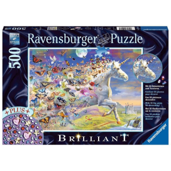 Ravensburger - Unicorn and Butterflies Puzzle - 500 pieces