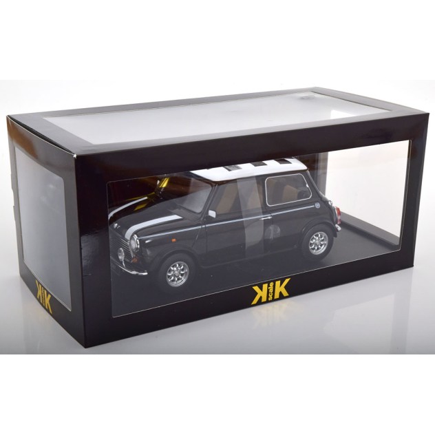 KK-Scale KKDC120055R - Mini Cooper RHD Checkered Black / White - Scale 1:12