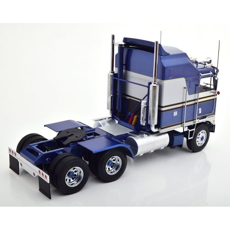 Road Kings RK180144 - 1976 Kenworth K100 Aerodyne Blue Metallic / Silver - Scale 1:18