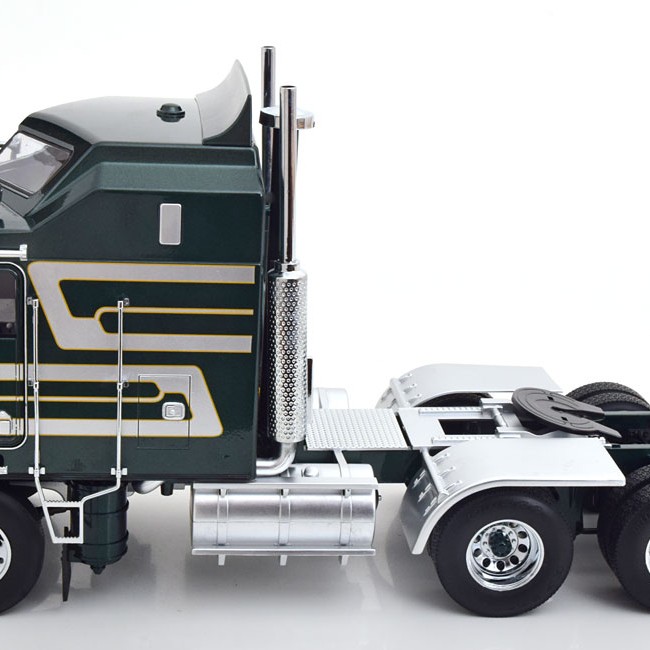 Road Kings RK180143 - 1976 Kenworth K100 Aerodyne Green Metallic / Silver - Scale 1:18