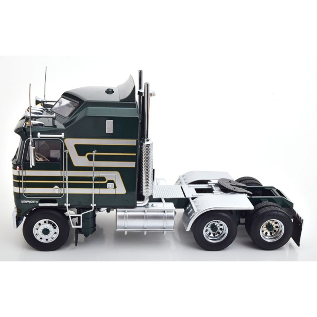 Road Kings RK180143 - 1976 Kenworth K100 Aerodyne Green Metallic / Silver - Scale 1:18