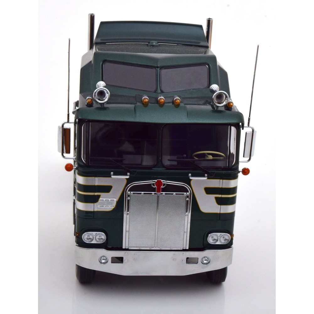 Road Kings RK180143 - 1976 Kenworth K100 Aerodyne Green Metallic / Silver - Scale 1:18