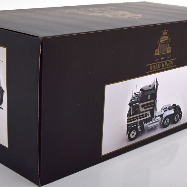 Road Kings RK180143 - 1976 Kenworth K100 Aerodyne Green Metallic / Silver - Scale 1:18