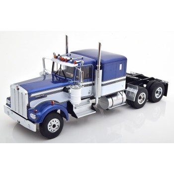 Road Kings RK180123 - Kenworth W900 Truck Prime Mover Blue Metallic / White - Scale 1:18