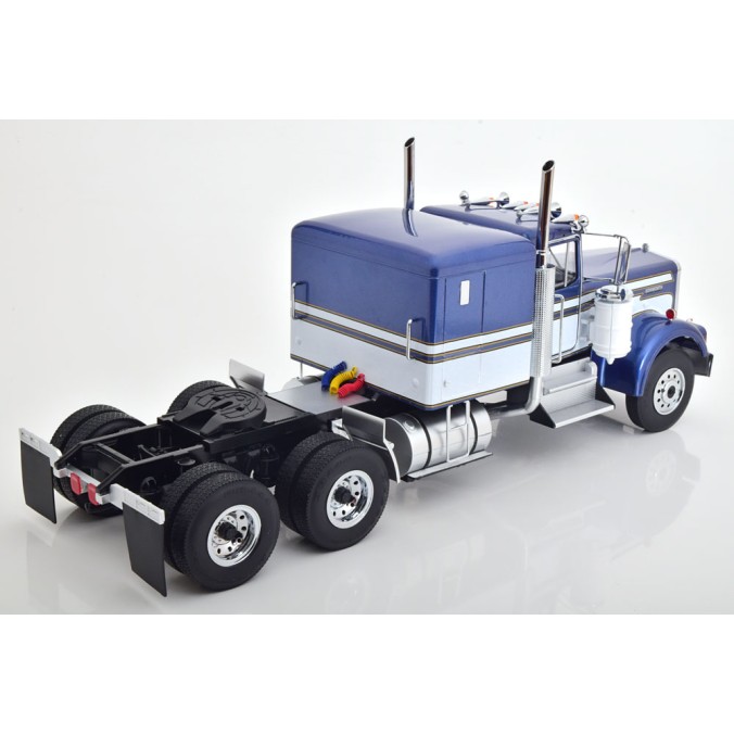 Road Kings RK180123 - Kenworth W900 Truck Prime Mover Blue Metallic / White - Scale 1:18