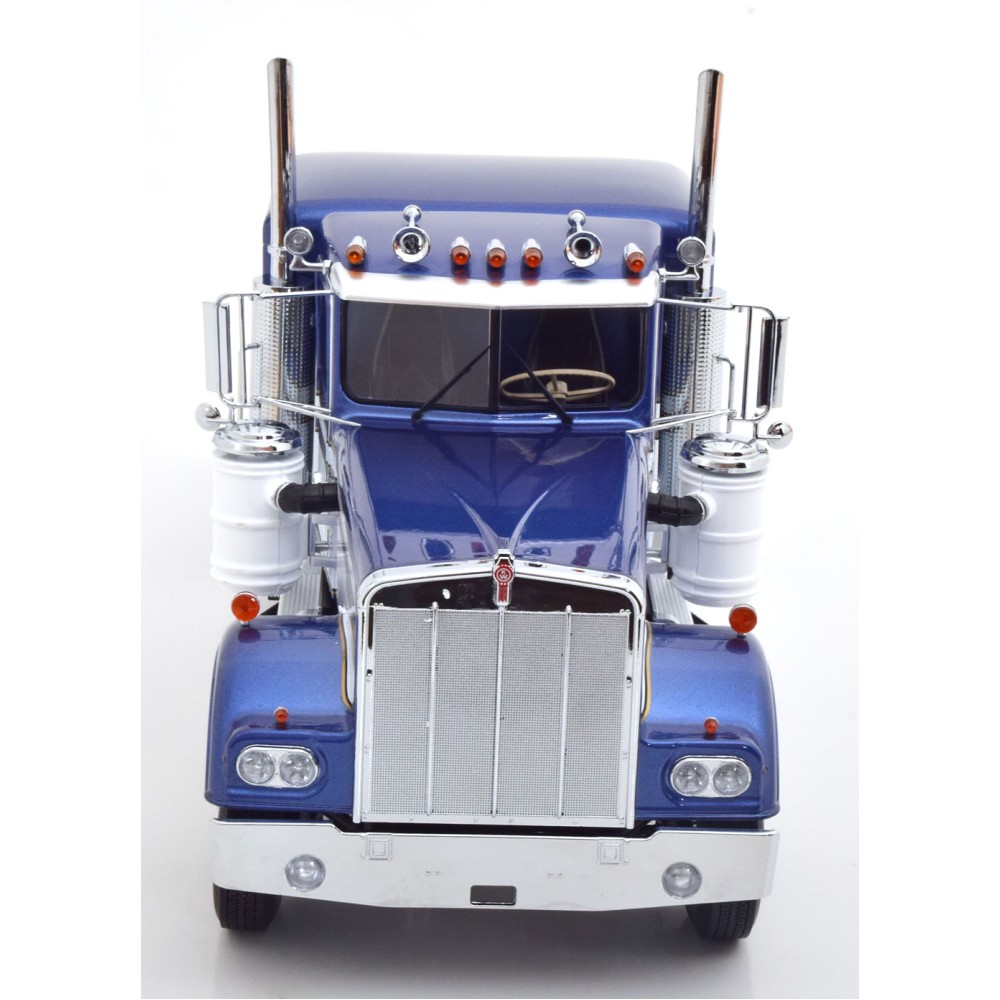 Road Kings RK180123 - Kenworth W900 Truck Prime Mover Blue Metallic / White - Scale 1:18