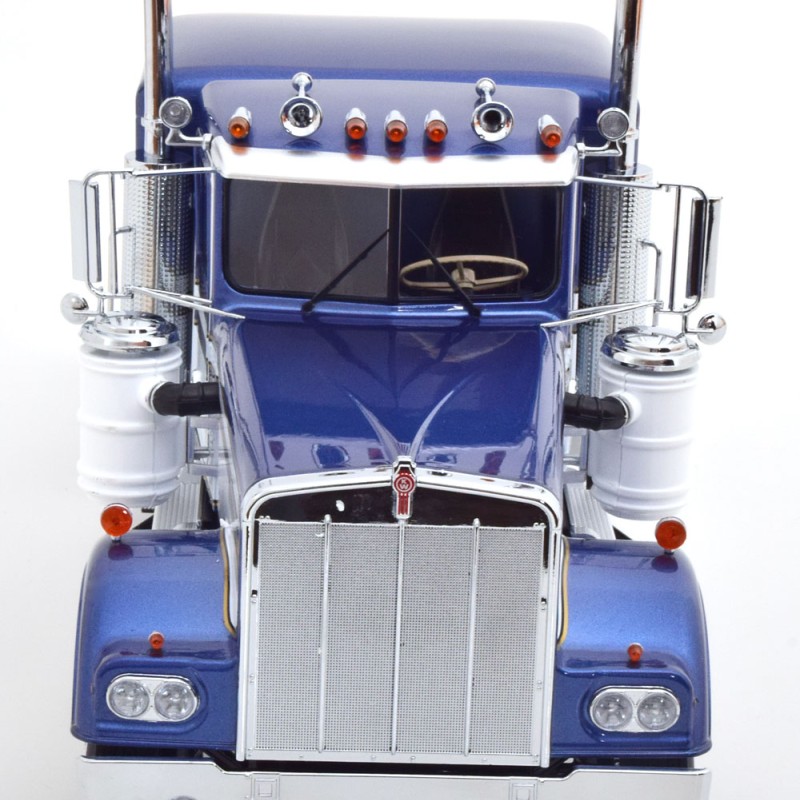 Road Kings RK180123 - Kenworth W900 Truck Prime Mover Blue Metallic / White - Scale 1:18