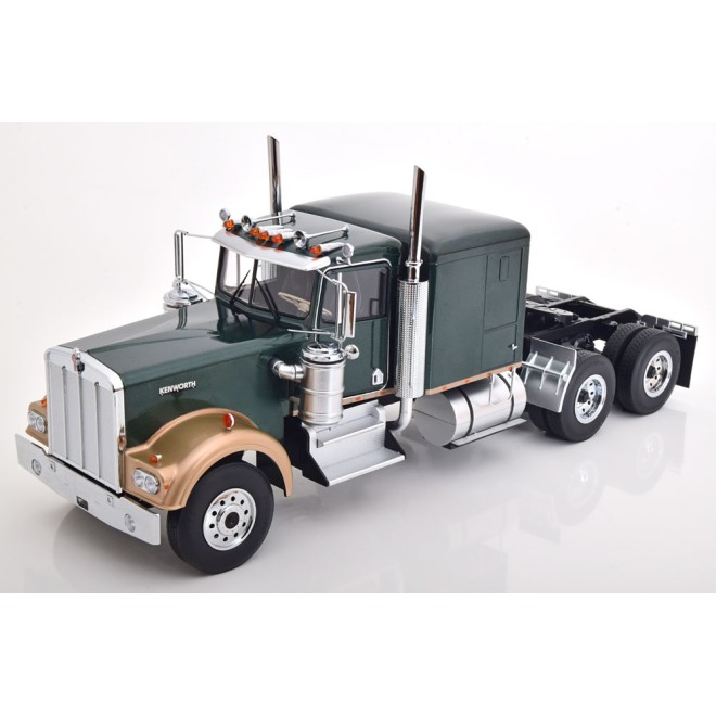 Road Kings RK180124 - Kenworth W900 Truck Prime Mover Dark Green Metallic / Gold - Scale 1:18