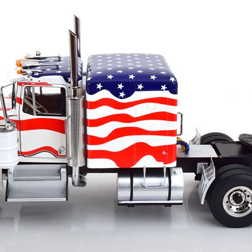 Road Kings RK180125 - Kenworth W900 6x4 Truck Stars & Stripes American Flag - Scale 1:18