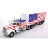 Road Kings RK180125 - Kenworth W900 6x4 Truck Stars & Stripes American Flag - Scale 1:18