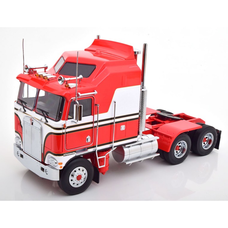 Road Kings RK180141 - 1976 Kenworth K100 Aerodyne Prime Mover Red & White - BJ McKay - BJ and the Bear Design - Scale 1:18
