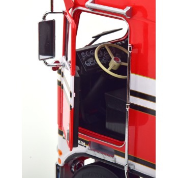 Road Kings RK180141 - 1976 Kenworth K100 Aerodyne Prime Mover Red & White - BJ McKay - BJ and the Bear Design - Scale 1:18