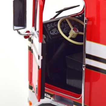 Road Kings RK180141 - 1976 Kenworth K100 Aerodyne Prime Mover Red & White - BJ McKay - BJ and the Bear Design - Scale 1:18