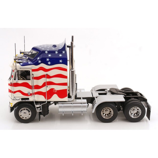 Road Kings RK180146 - Kenworth K100 Aerodyne 6x4 Truck Stars & Stripes American Flag - Scale 1:18