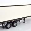 Road Kings RK180163 - 2 axle Semi Box Trailer White / Black - Scale 1:18