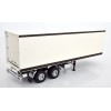 Road Kings RK180163 - 2 axle Semi Box Trailer White / Black - Scale 1:18