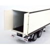 Road Kings RK180163 - 2 axle Semi Box Trailer White / Black - Scale 1:18