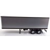 Road Kings RK180168 - 2 axle Semi Box Trailer Silver / Black - Scale 1:18