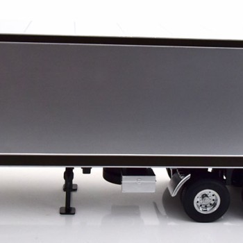 Road Kings RK180168 - 2 axle Semi Box Trailer Silver / Black - Scale 1:18