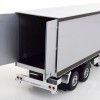 Road Kings RK180168 - 2 axle Semi Box Trailer Silver / Black - Scale 1:18