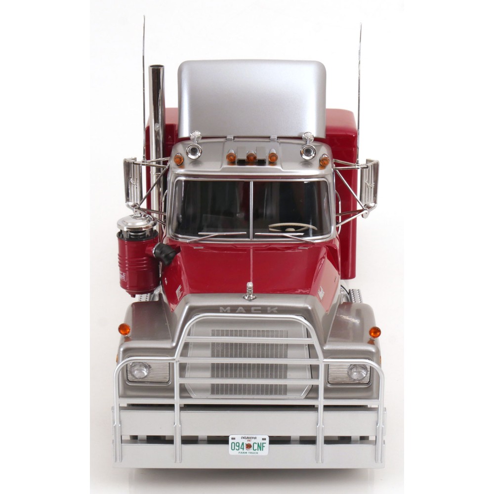 Road Kings RK180173 - 1974 Mack RL 700L 6x4 Prime Mover Red Metallic Silver - Scale 1:18