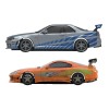 Scalextric C1465S Fast and Furious 25 Years Slot Car Racing Set Toyota Supra vs Nissan Skyline R34 1:32